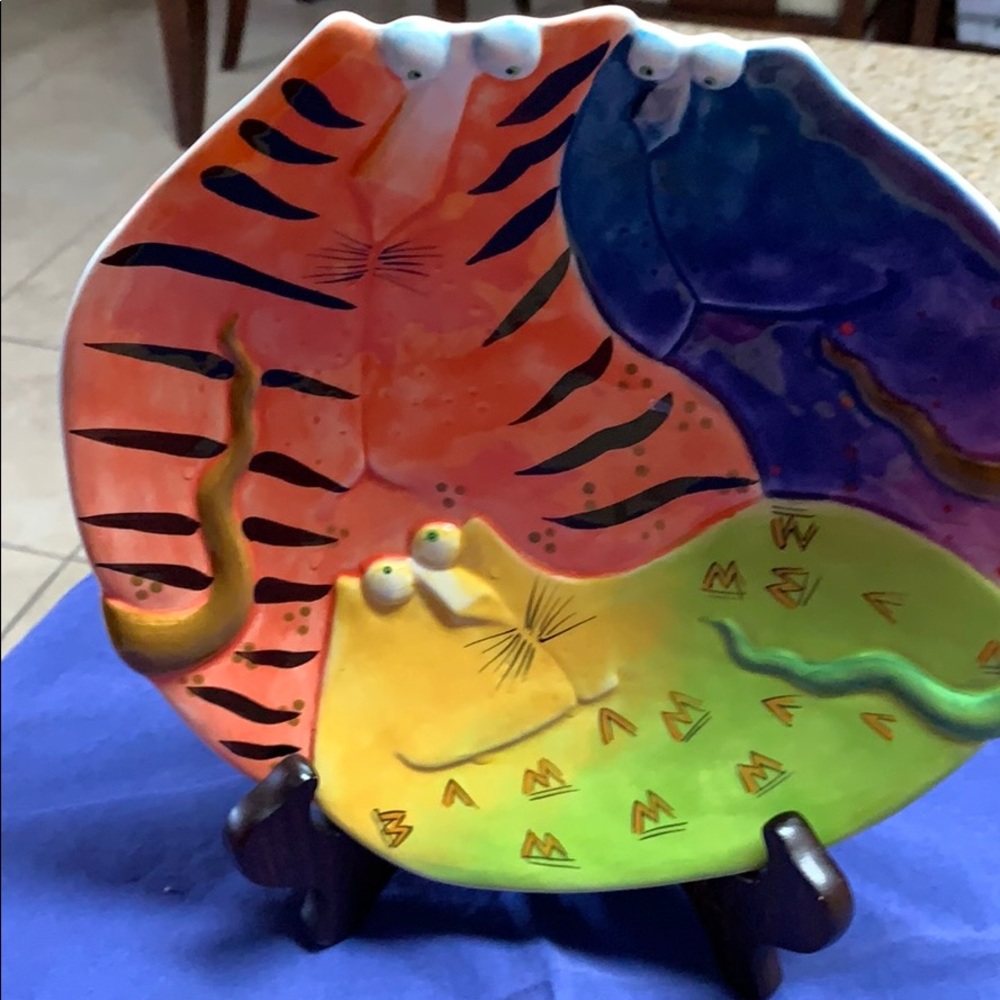 Pfaltzgraff Studio DesignWorks Happy Cat New Plate